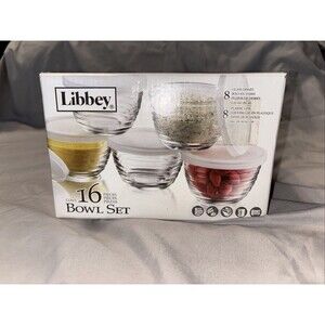 Libbey 16 Piece Glass Bowl Set